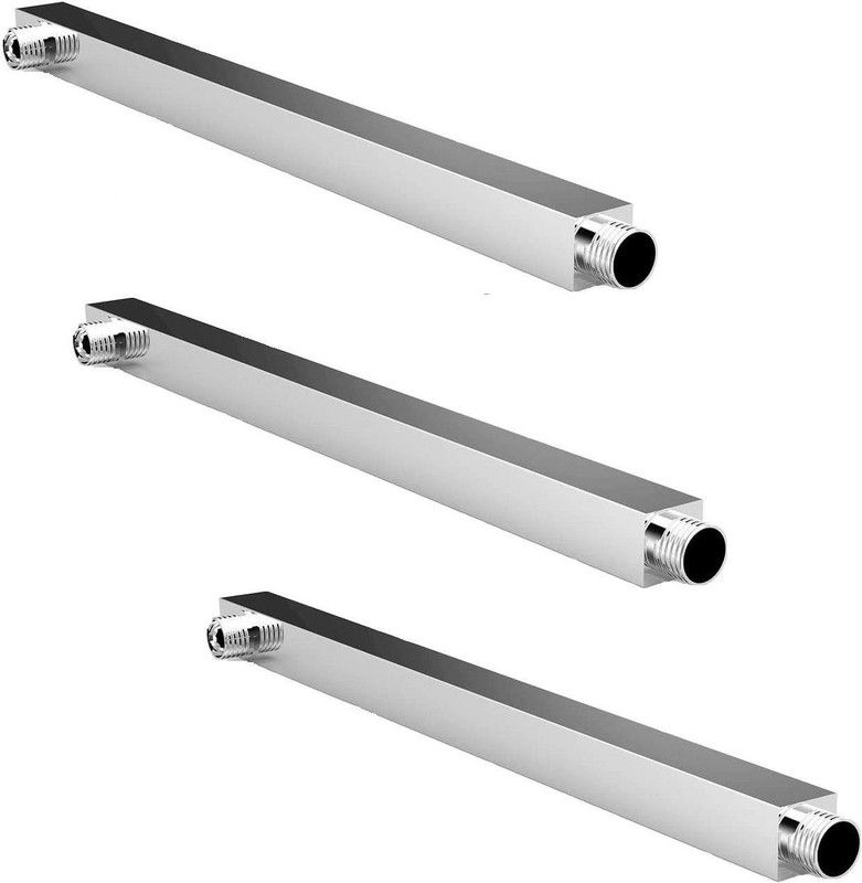 Zesta 12"-Inch Exclusive Stainless Steel Shower Arm Square-(Pack Of 3) Shower Head