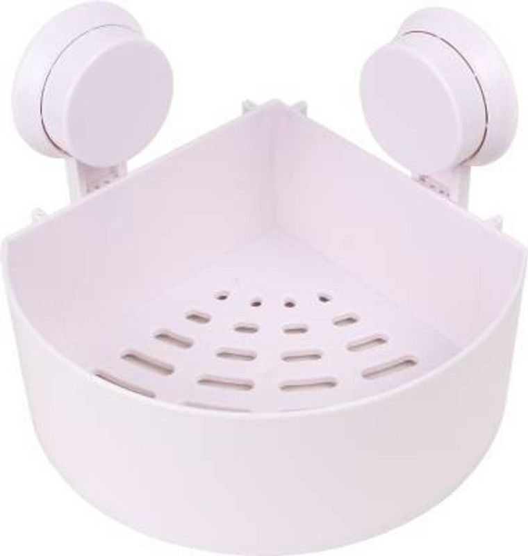 Jay Shree Gopal Triangle shelves Bathroom Kitchen Storage Organize Shelf Rack Plastic Wall Shelf (Number of Shelves - 1) Plastic Wall Shelf  (Number of Shelves - 1)