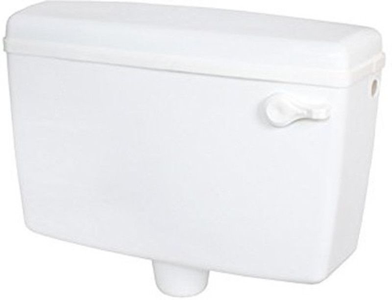 Adhunik Rasoi Plastic Side Handle Flushing Tank Cistern With Complete Accessories Single Flush Tank  (White 10 L)