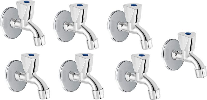 FLO Premium quality stainless steel Acura Bib Cock Tap - Pack of 7 Bib Tap Faucet  (Wall Mount Installation Type)