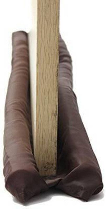 DIVINZ Door Twin Draft Guard Twin Door Draft Guard. Stop Unwanted Light And Stop Escaping Of Cool Air Door Mounted Door Stopper  (Brown)