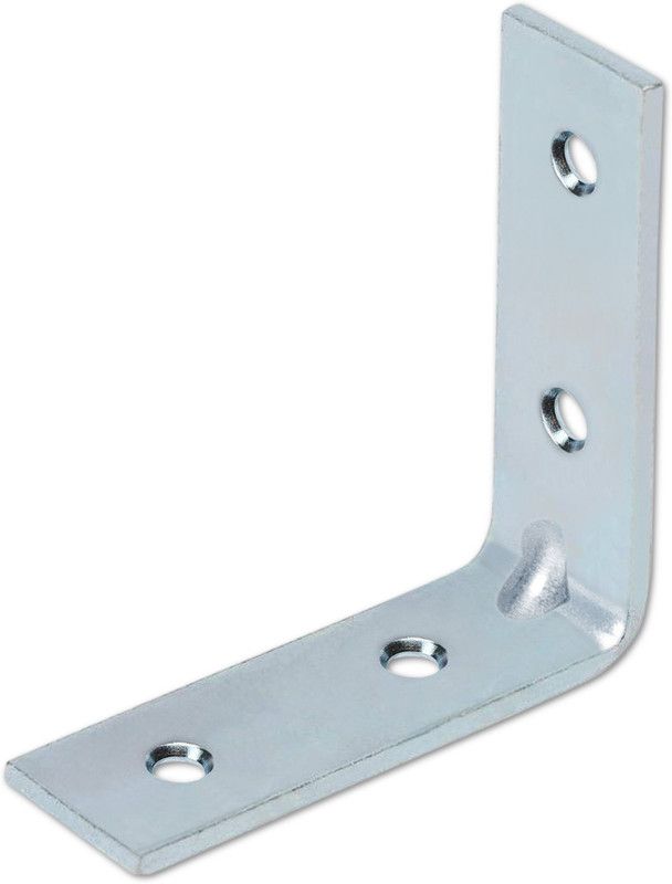 Axmon Wall Shelf Angle Bracket for Reinforcing CHAIR, TABLE Wooden Angle Bracket [ 100 % SOLID ] [ 200 % STRONG ] 40MM X 40MM [ 20 pec ] Shelf Bracket  (Iron)