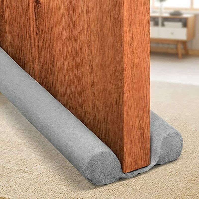 luxxuro Door Bottom Sealing Guard for Home |Pack of 4 Floor Mounted Door Stopper  (Grey)
