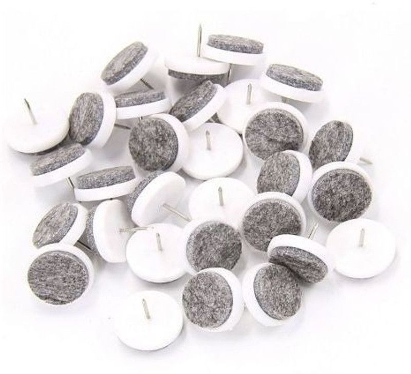 Jhanvi Heavy Duty Anti-Skid Anti-Slip Noise Reduction Felt with Rubber Material Furniture Protection Nail Pads for Wooden Chairs Home Office Pack of 10 Adhesive  (10 g)