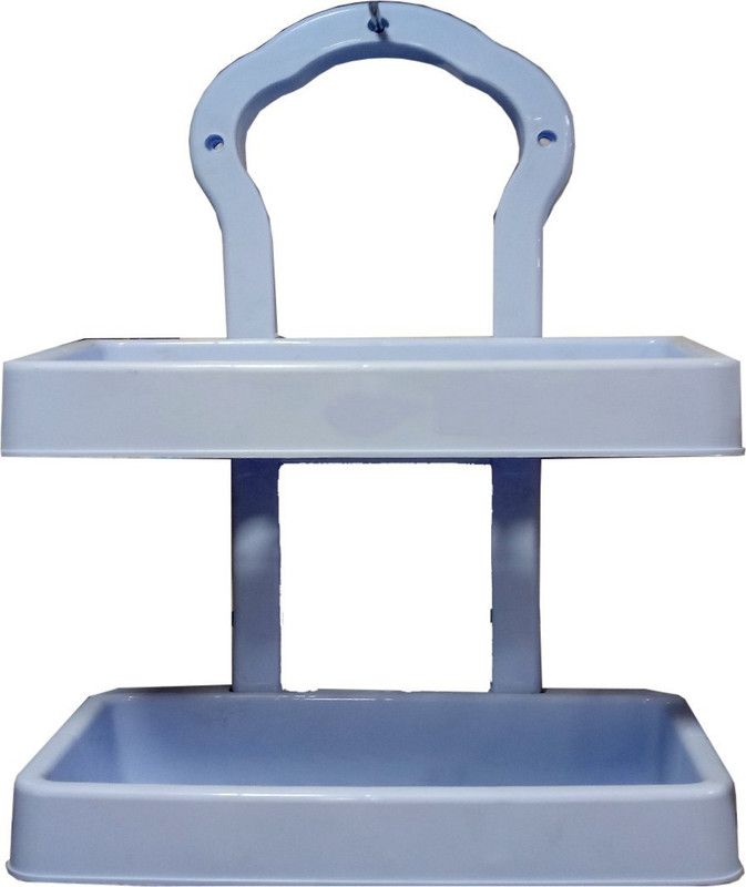 Shoppernation Durable Multipurpose Shelf/Rack Plastic Wall Shelf  (Number of Shelves - 2, Multicolor)