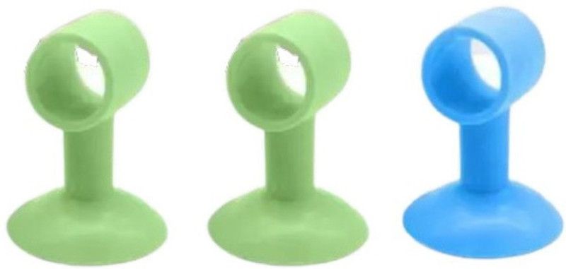 FLIKLICK FLIK000048MD Wall Mounted Door Stopper  (Green, Blue)
