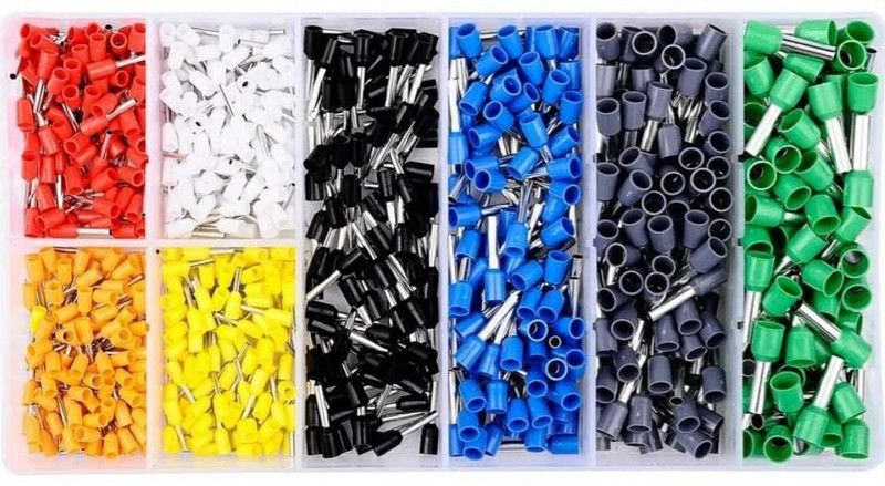 GREENARTZ 350pc Wire Ferrule Crimp Connector terminal kit 0.5sq mm - 6sq mm Wire Ferrule Wire Connector  (Multicolor, Pack of 350)