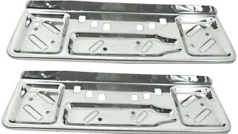 BATH KING Stainless Steel Four In One ShelF. Pack of 2 Pcs Stainless Steel Wall Shelf  (Number of Shelves - 2, Silver)