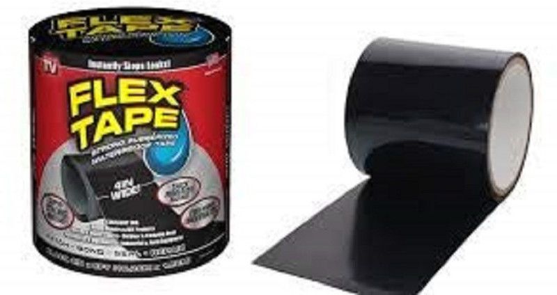 SIDDIVINAYAK CREATION SK Creation Rubberized Waterproof Flex Tape_98 1.52 m Floor Marking Tape  (Black Pack of 1)