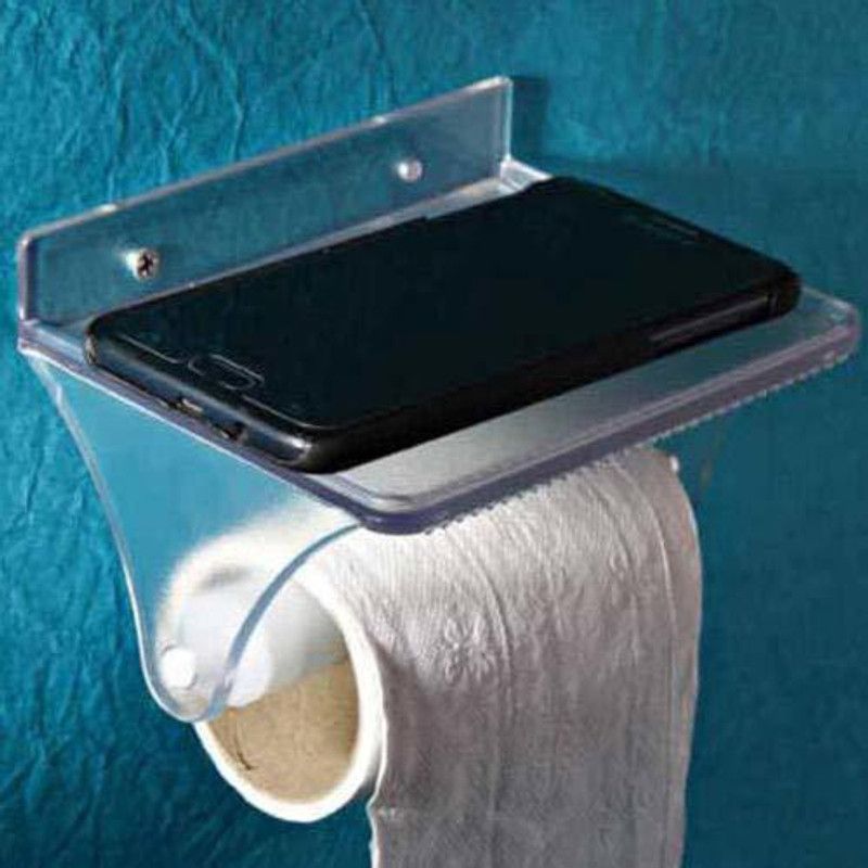 SVM Products Unbreakable Toilet Paper Holder Plastic Toilet Paper Holder  (Lid Included)