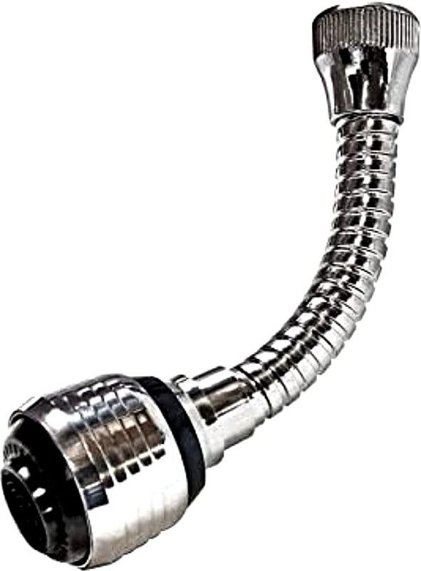 QPA 360 Degree Rotating Flexible Water-Saving Sprinkler Sprayer for Sink Turbo Flex Faucet Nozzle  (Screw On)