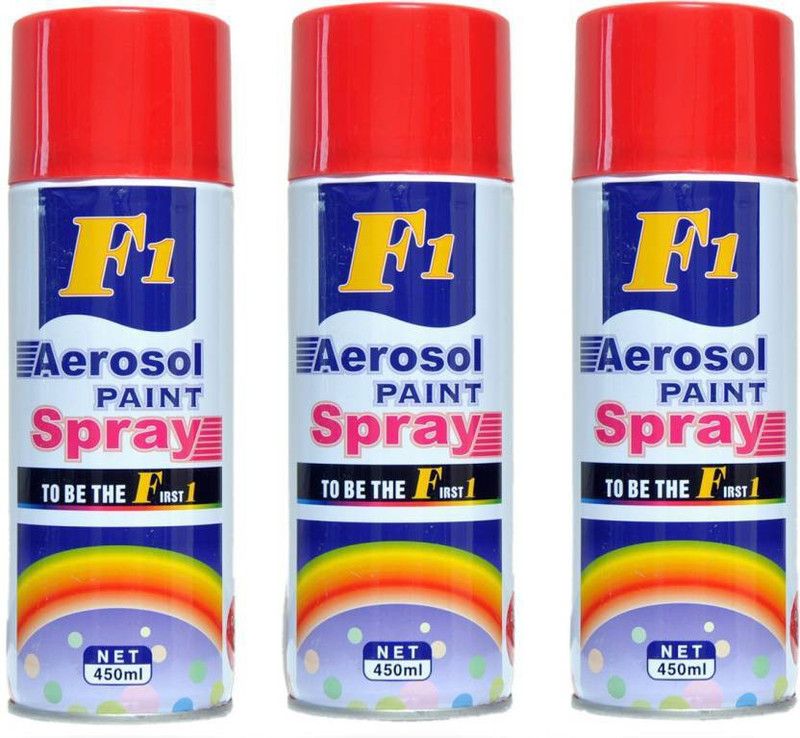 F1 Red Spray Paint 3 ml  (Pack of 3)
