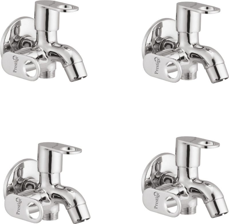 Prestige Prime Bib Cock 2 Way-Pack Of 4 Bib Tap Faucet  (Wall Mount Installation Type)