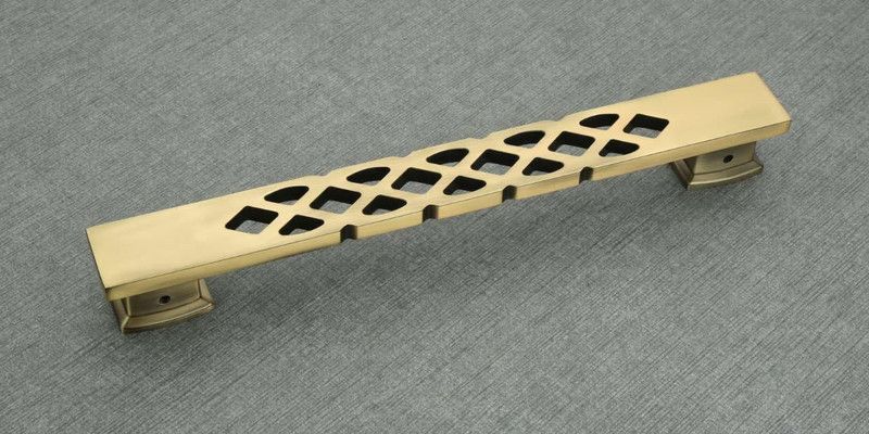 INNOVURA Aluminium Antique Brass Finish Main Door Handle 18 Inch Aluminium Door Handle  (Gold Pack of 1)