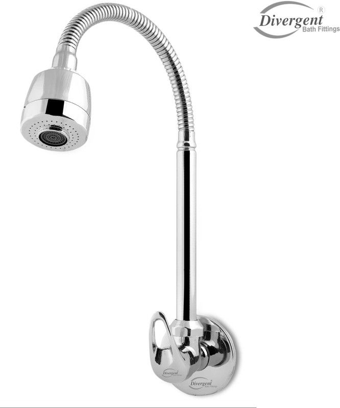 Divergent U-CUT Flexo Flexible sink Cock Flexo_Play (With 360 Degree Flexible & Dual Flow Pattern) Spout Faucet  (Wall Mount Installation Type)