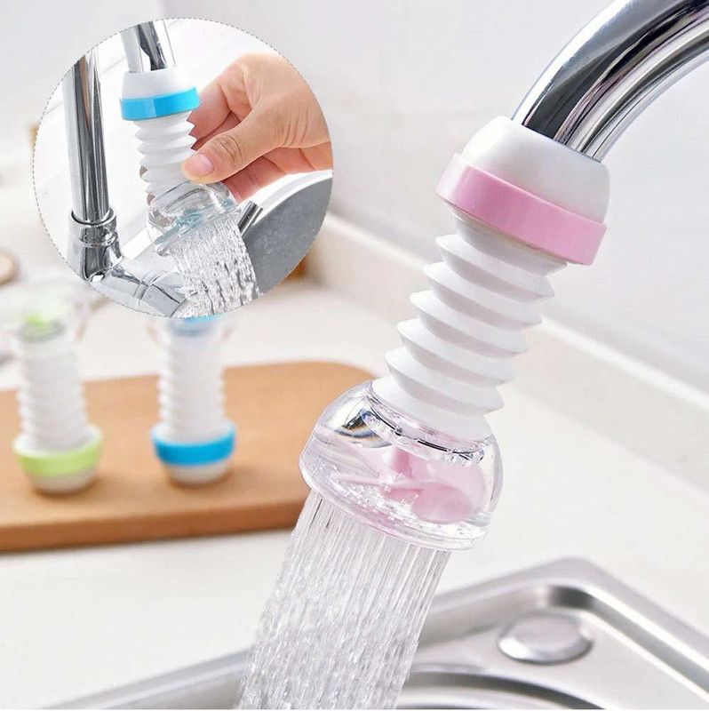 VKVILLA 360° Adjustable Rotating Water Saving Nozzle Faucet Nozzle  (Push On)