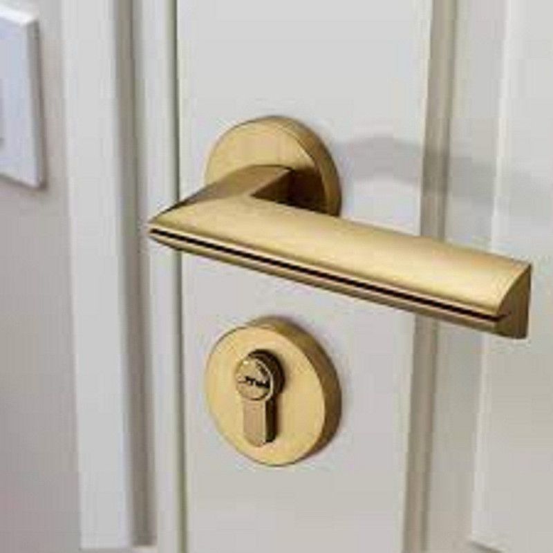 sunnunraza Iron Door Handle  (Gold)