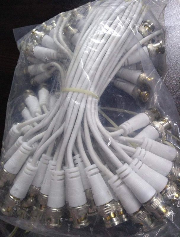 ucom Bnc Connector With Copper Wire(10Pcs 20Cm Bnc Male Plug Cable) connector Wire Connector  (White, Pack of 10)