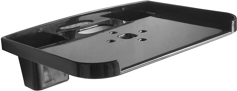 AV HUB Set Top Box Wall Mount Stand With 2 Remote Holder Plastic Wall Shelf Shelf Tray|Cup Hanger  (Furniture Parts, Plastic)