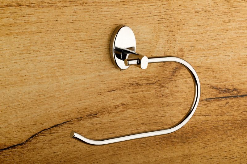 WHYNOT Stainless Steel Napkin Ring/Towel Ring/Napkin Holder For Bathroom / Kitchen Silver (Chrome Finish) Towel Holder  (Stainless Steel)