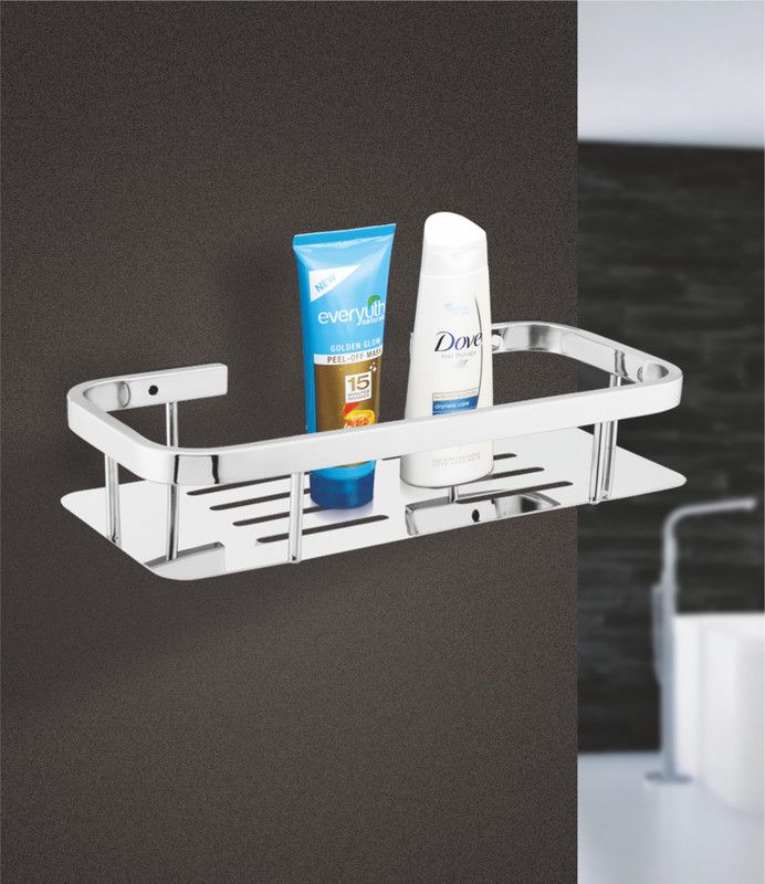Prestige SmartBuy Wall Mount Rack Shelf - Pack Of 1 Stainless Steel Wall Shelf Steel Wall Shelf  (Number of Shelves - 1, Silver)
