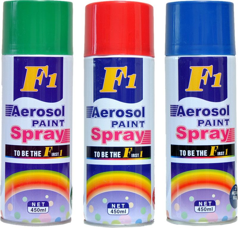 F1 Multicolor Spray Paint 450 ml  (Pack of 3)