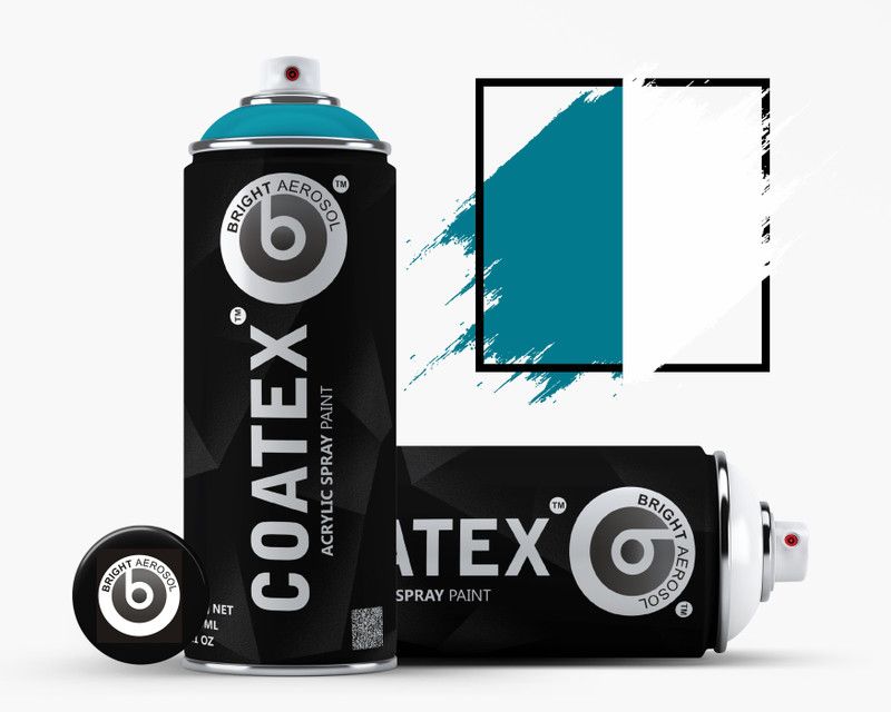 COATEX 9010-7101 Pure White & Smoke Grey Spray Paint 400 ml  (Pack of 2)