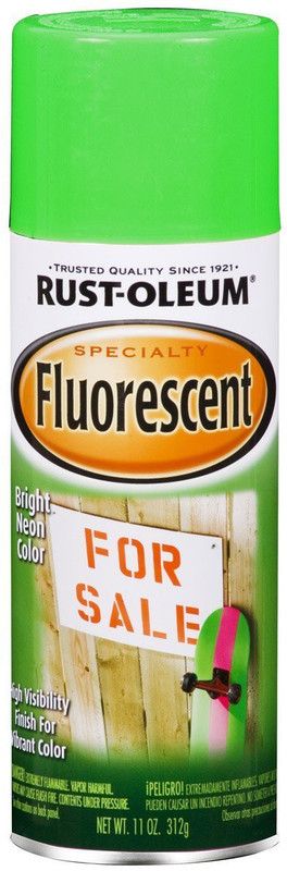 RUST-OLEUM Specialty Fluorescent Green Spray Paint 312 ml  (Pack of 1)