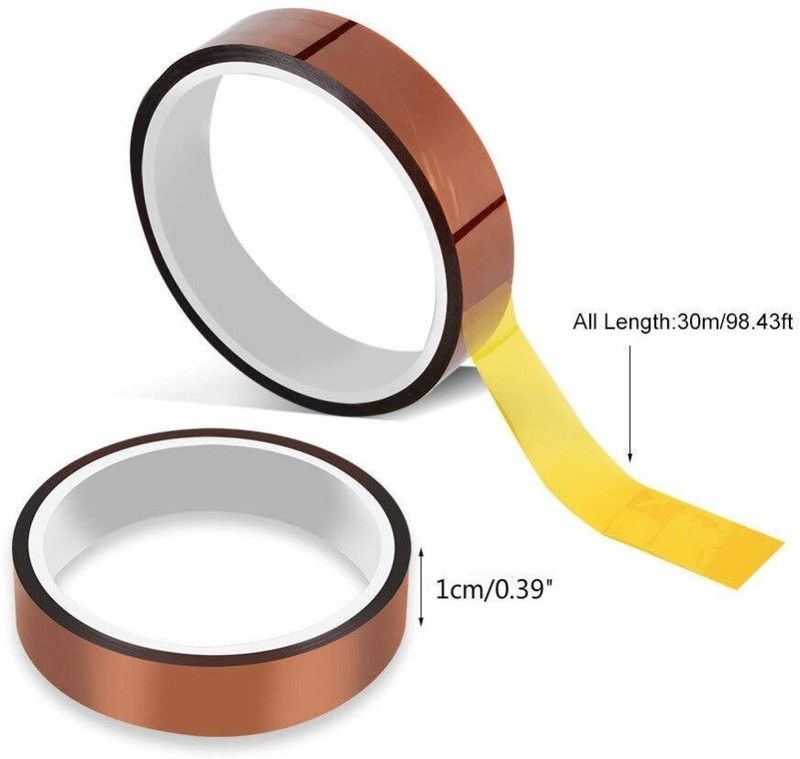 AKT COPPER HEAT RESISTANT TAPE 12 m Single Sided Tape  (Brown Pack of 1)