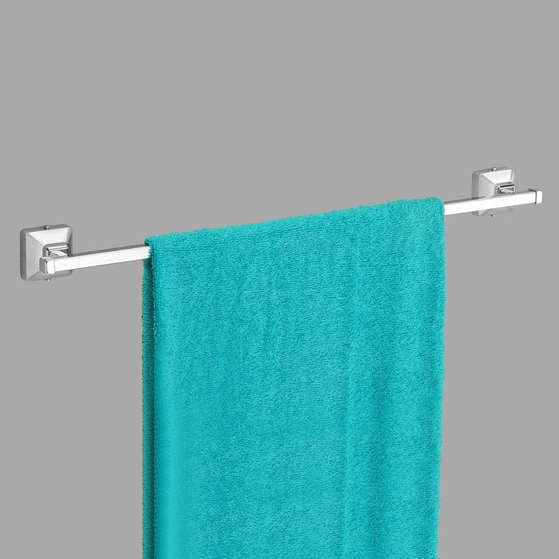 Plantex Crosslink Stainless Steel 304 Grade Squaro Towel Hanger for Bathroom/Towel Rod/Bar/Bathroom Accessories(24inch - Pack of 1) Chrome Finish Towel Holder  (Stainless Steel)