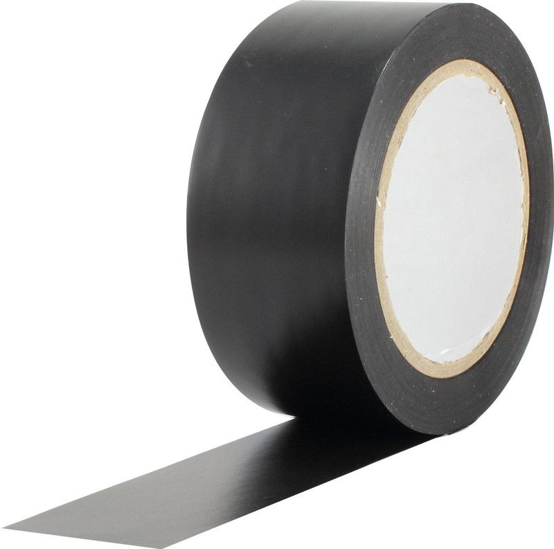 True-Ally Black Floor Marking Tape 3 inch / 72mm x 25 mtr Adhesive  (25 L)