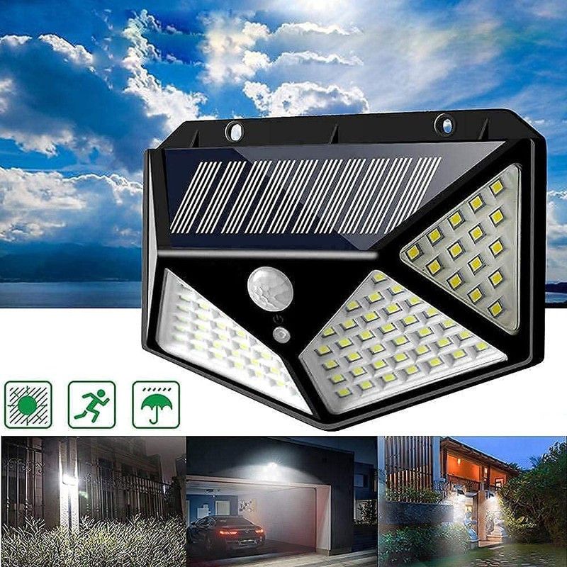 geutejj Solar Lights LED Security Lamp for Home, Outdoors Pathways Solar Light Set 289 Solar Light Set  (Ceiling Mounted Pack of 1)