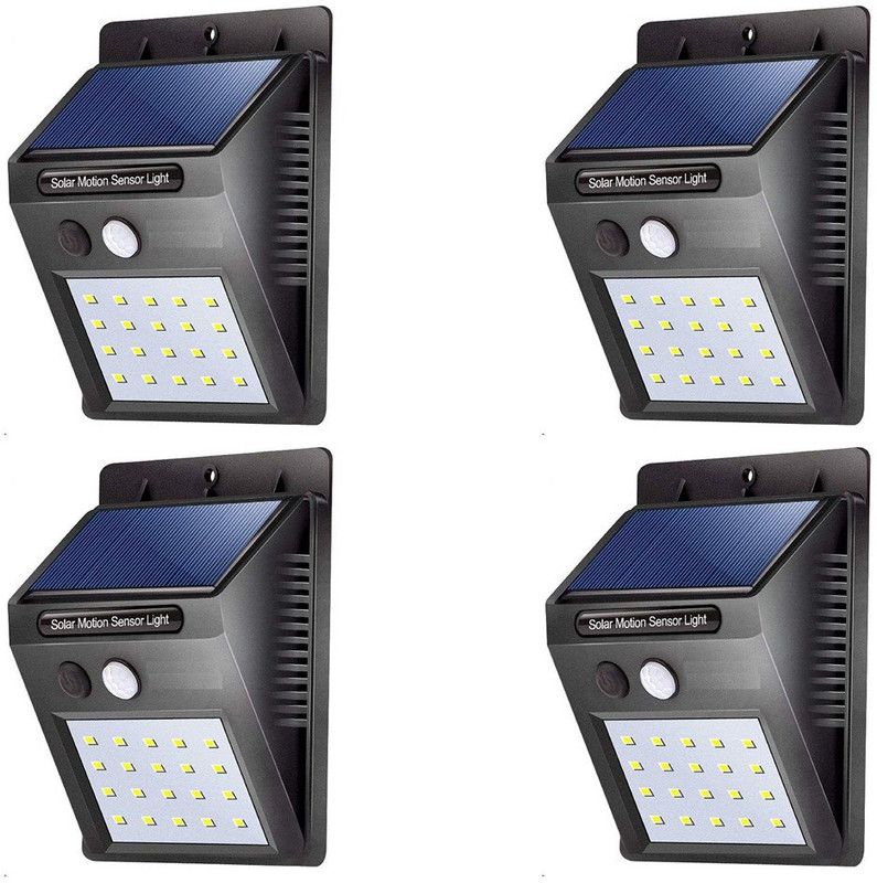 asgtrade Solar Light Set  (Wall Mounted Pack of 4)