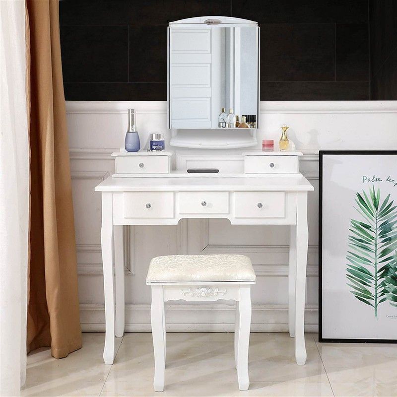 URBAN CHOICE Saffire Makeup Organizer for women Bathroom Mirror  (Rectangle Finish : Glossy)