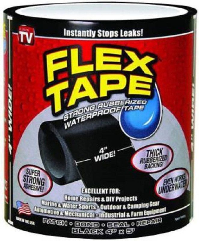 yogi Flex Tape 4"x5' Black Adhesive  (1 g)