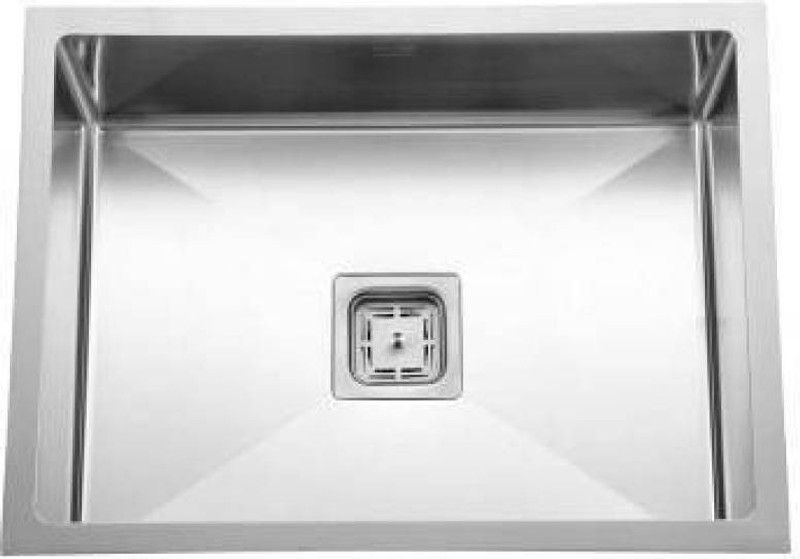 EVANEX 22 " x 18 " x 10 Handmade Matte Finish Single B Stainless Steel 304 Grade Kitchen Sink. Vessel Sink  (Silver)