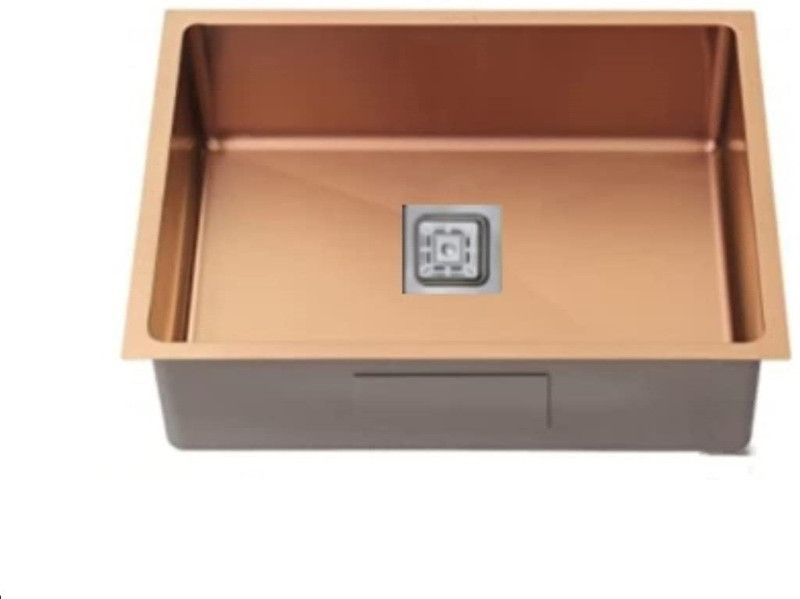 Aarvik Grade 304 Handmade Sink (ROSE GOLD) Under Counter Basin  (ROSE GOLD)