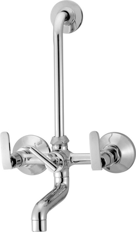 LOGGER -Bathroom Wall Mixture with wall flange with LBand Spout Faucet  (Wall Mount Installation Type)