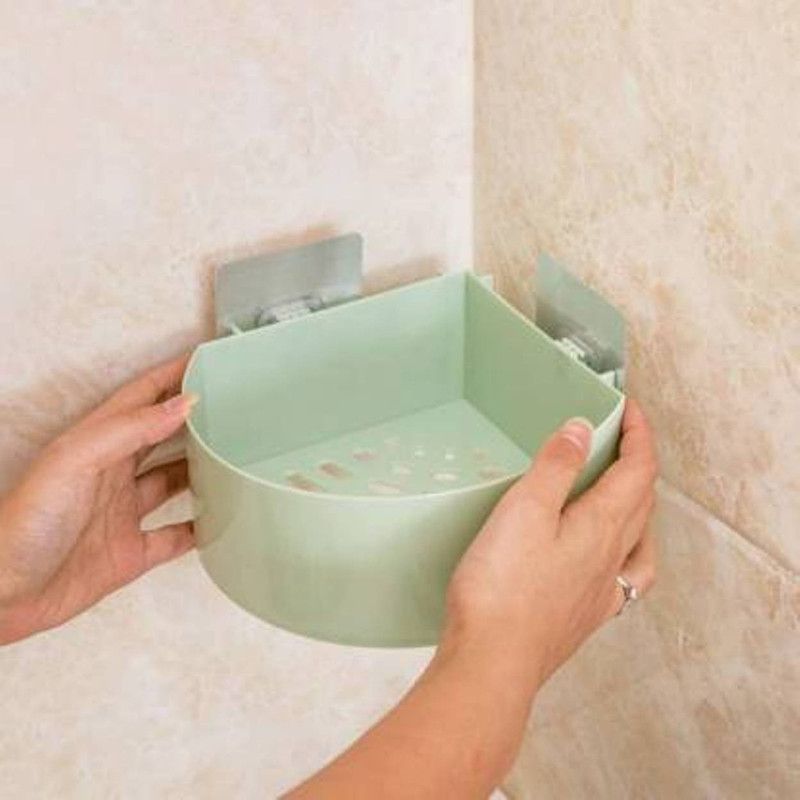 WebDealz Plastic Wall Shelf  (Number of Shelves - 1, Green)