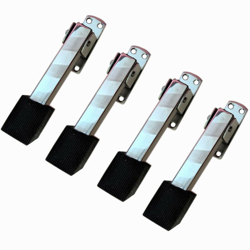 Rawk rwk_pipe_dorstpr_Pk-4 Door Mounted Door Stopper  (Silver)
