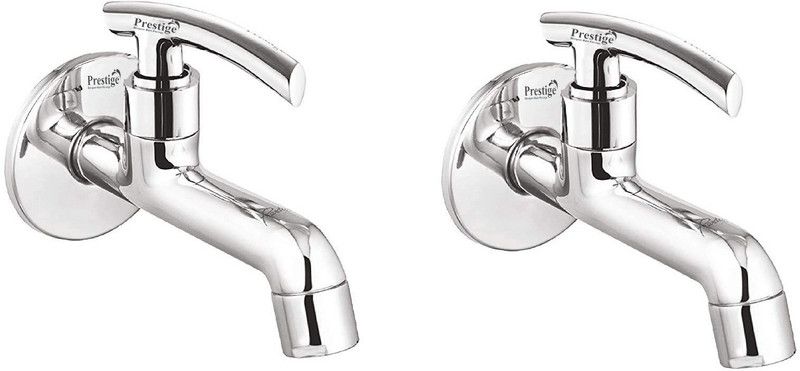 Prestige C-2 Brass Long Body Tap-set of 2 Bib Tap Faucet  (Wall Mount Installation Type)
