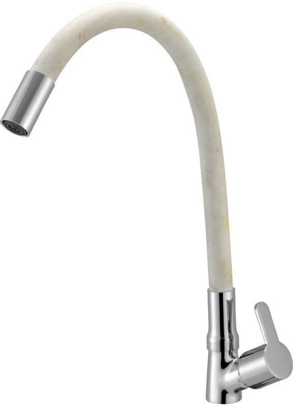 Prestige FLX3407 EV Flexible Swan Neck White Spout Faucet  (Wall Mount Installation Type)