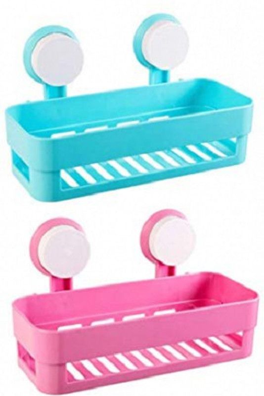 SPIRITUAL HOUSE Bathroom Plastic Wall Shelf (Number of Shelves - 2,Multicolor)ll Shelf Plastic Wall Shelf  (Number of Shelves - 2, Multicolor)
