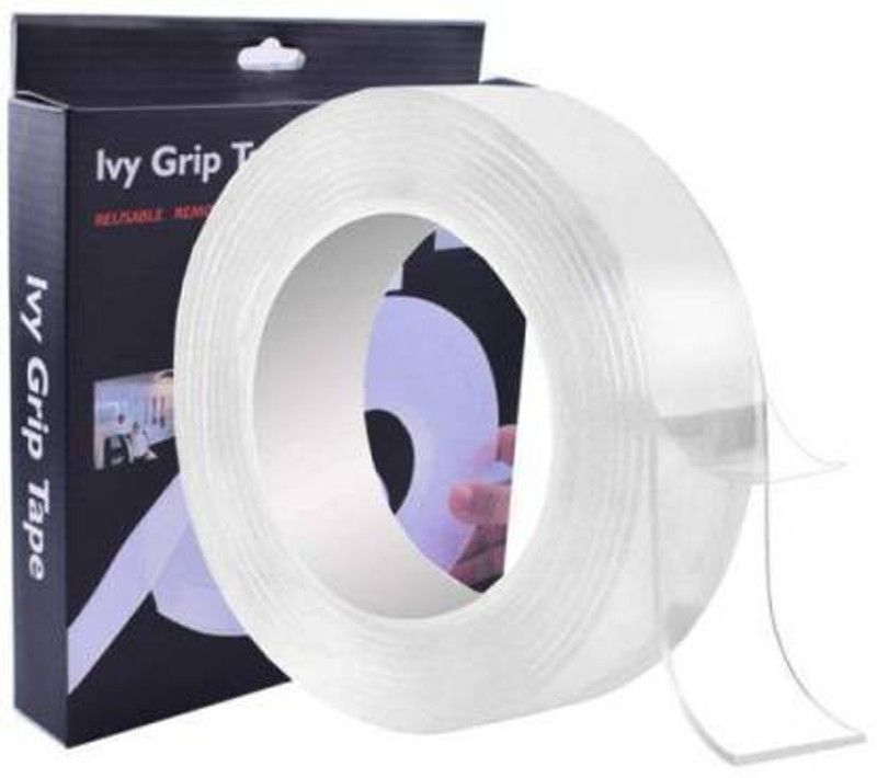 greengrow Double Sided Nano Adhesive Gel Tape_15 3 m Double-sided Tape  (White Pack of 1)