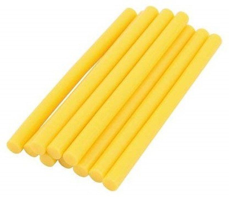 MOREL 11 MM QUALITY SUPER STRONG DARK YELLOW GLUE STICKS INDUSTRIAL STRENGTH HEAVY DUTY GUMMING FOR 40 60 & 80 WATTS HOT GLUE GUN PACK OF 10 Adhesive  (230 g)