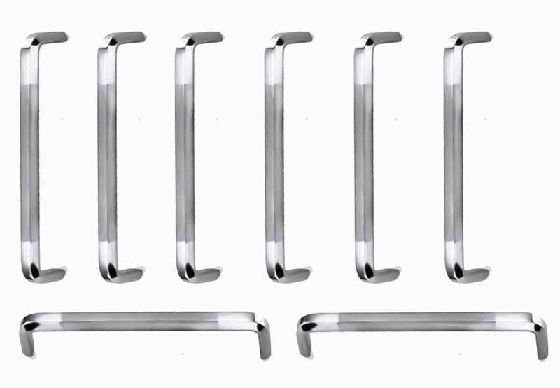 sheelkamal CB H-503 K-OD HANDLE 4INCH PACK OF 8 Stainless Steel Cabinet/Drawer Handle  (Steel Pack of 8)