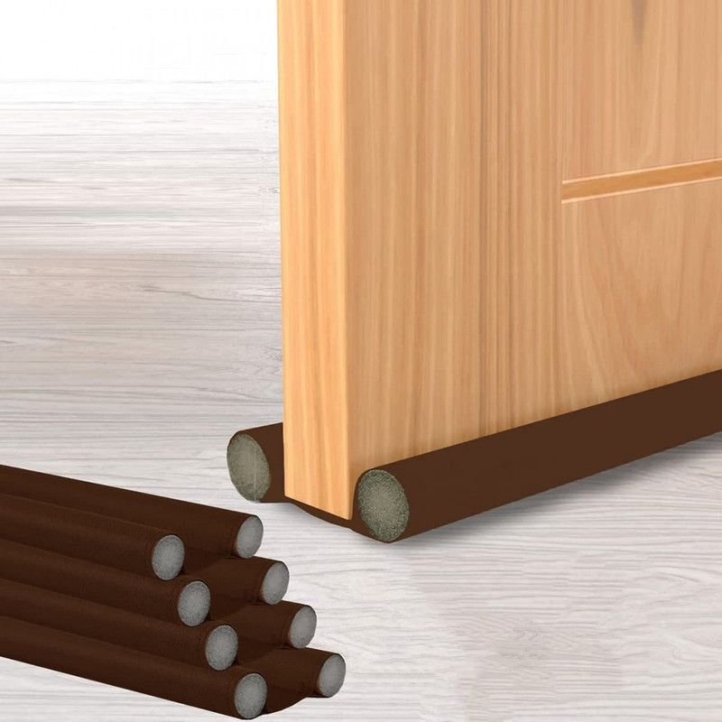 reshma fashion NEW TWIN GUARD DOOR STOPPER Door Mounted Door Stopper  (Brown)