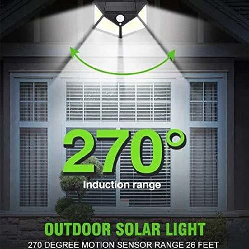 geutejj Outdoor Solar Light PIR Motion Sensor Wall Light Waterproof Solar Sunlight_291 Solar Light Set  (Wall Mounted Pack of 1)