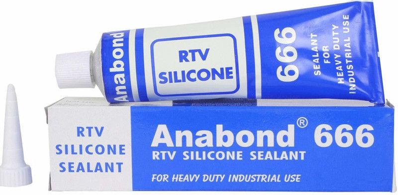 anabond RTV Silicone sealant 666 clear-100gm heavy duty (pack of 1) Adhesive  (100 g)