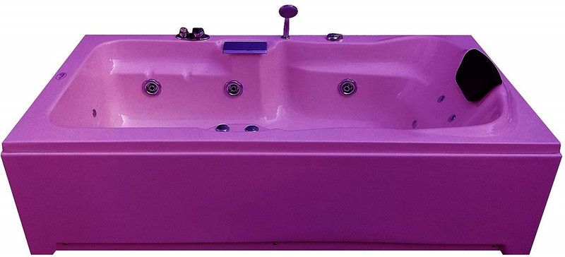 MADONNA Elegant 6 Ft Jacuzzi Bathtub with Back Massage and Filler System - Magenta Free-standing Bathtub  (100 or Above L)